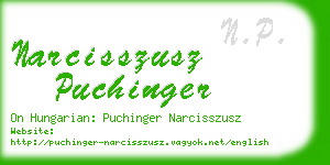 narcisszusz puchinger business card